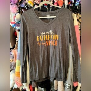 Halloween Pumpkin Spice Long Sleeve Graphic Tee